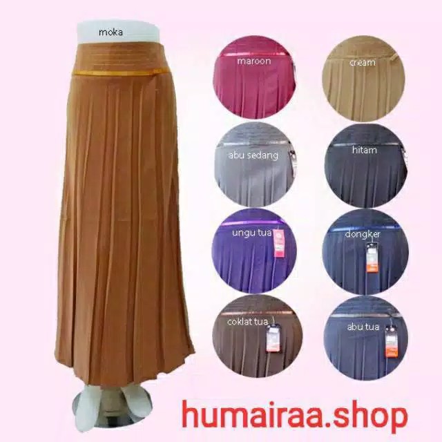 Rok kerja wanita plisket / rok ferari plisket bahan tebal lembut dan tebal