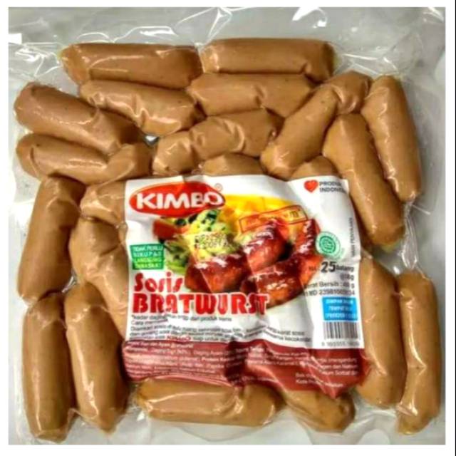 

Kimbo Sosis Bratwurst coctail 500 gram