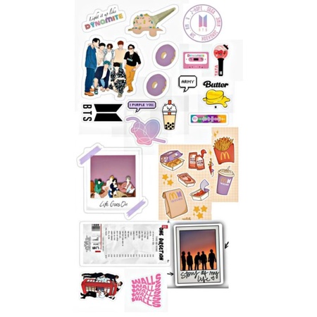 

BTS aesthetic sticker journaling