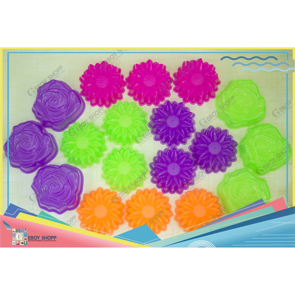  Cetakan  Agar Jelly Bunga  1pack Isi 12pcs Shopee Indonesia