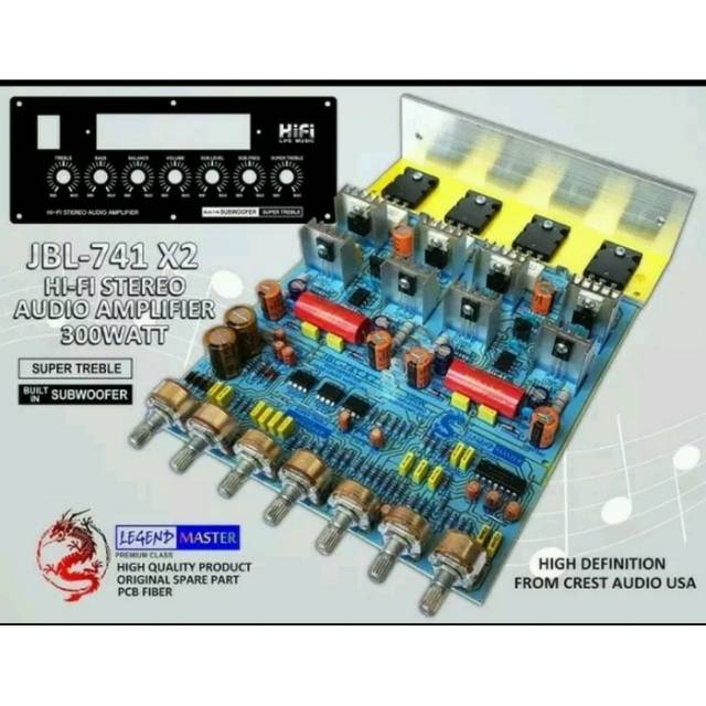 KIT POWER AMPLIFIER JBL-741 X2 STEREO