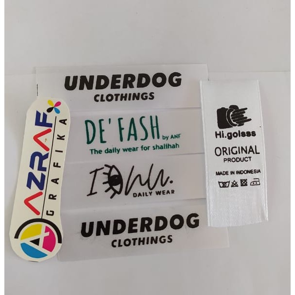 

Label Hijab / Label Baju min 200 pcs / Free Desain