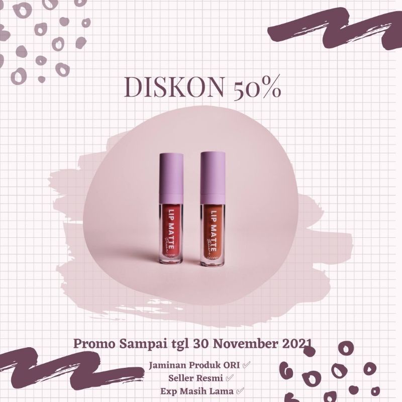 [DIST. RESMI] BPOM LIP MATTE | LIP COLOUR BY ACONE