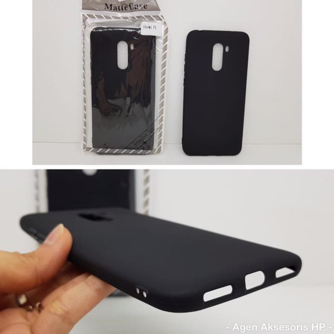 Slim Black Mate Xiaomi Pocophone F1 Poco F1 6.18 Soft Case Anti Glare