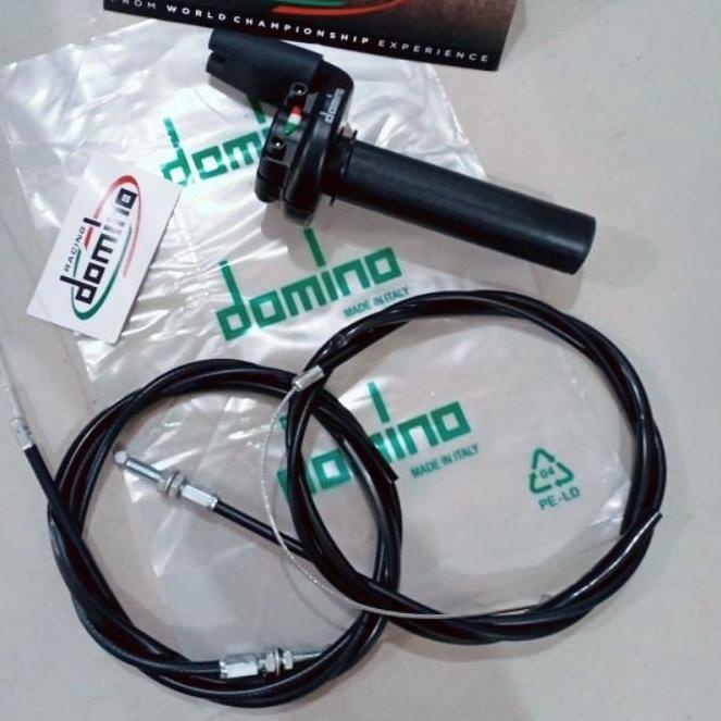 ❂ Gas Spontan Domino 2 kabel Gas Spontan crf 150 KLX plus Saklar on off Starter KTC ✺