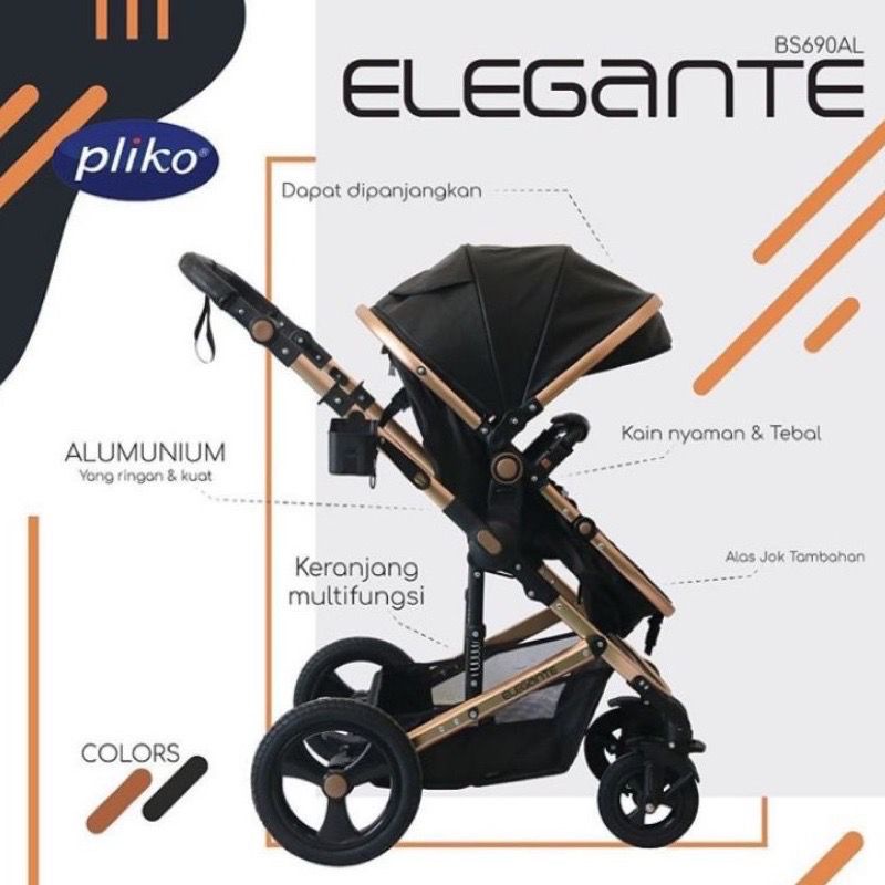 Stroller Bayi Pliko Elegante 690 AL / Kereta Dorong Bayi Pliko Elegante