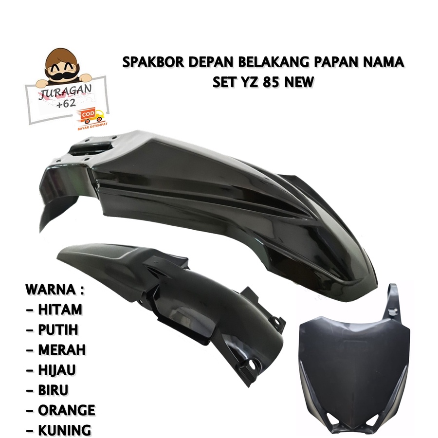 SPAKBOR SET DEPAN BELAKANG PAPAN NOMOR YZ 85 NEW MOTOR CROSS TRAIL YAMAHA YZ85 NEW