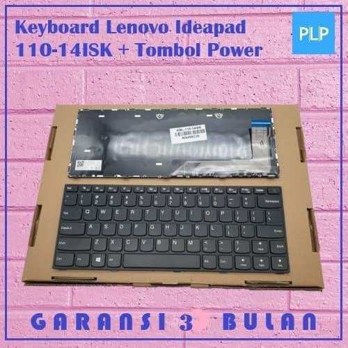 Keyboard Lenovo Ideapad 110-14ISK + Tombol Power - Black