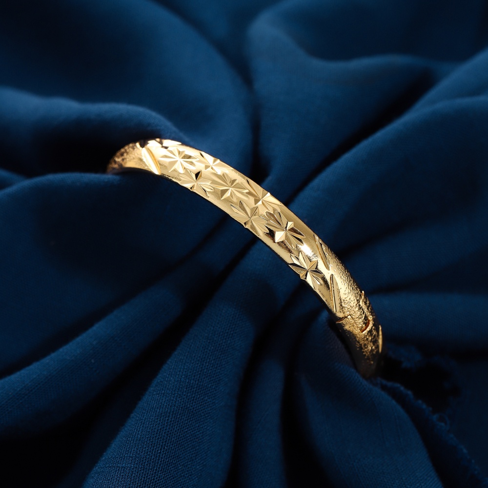 D.G.C Wanita Gelang Tangan Lapis Emas 24K Anti Karat Rantai Wanita Anti Luntur Fashion Aksesoris D542