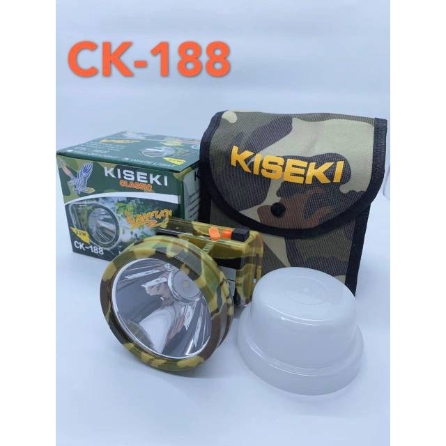 Senter Kepala Kiseki ck-188 100Watt/ Super Terang/ Waterproof/ Head Lamp/