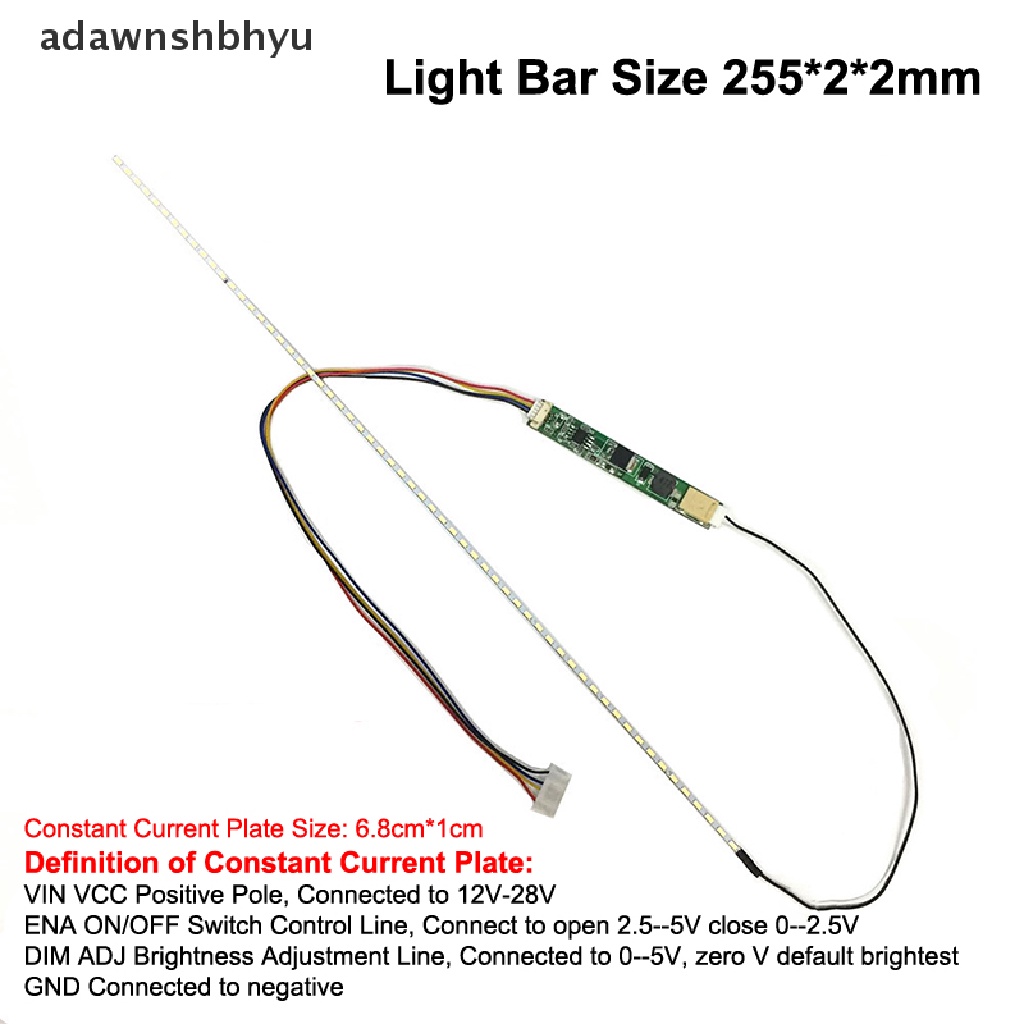 Adawnshbhyu Laptop 12.1inch Dimodifikasi Universal Lampu LED Bar Backlight Strip LCD Retrofit