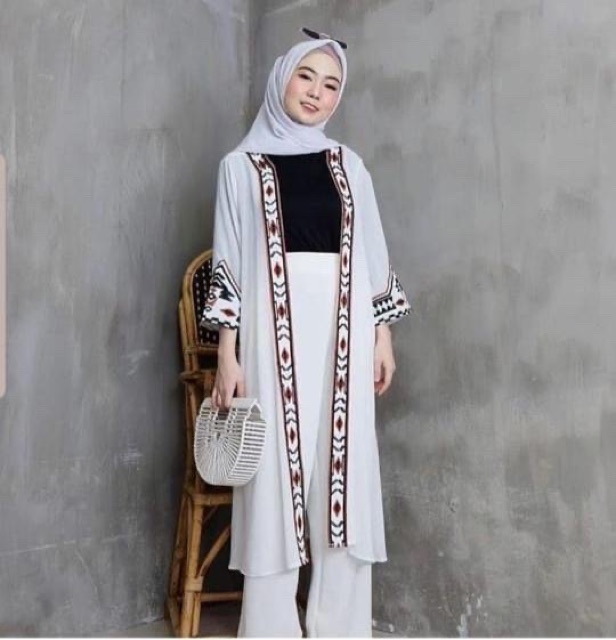 PROMO JC- Cardi Etnik Dorothy / Cardigan wanita muslimah / Cardi wanita murah