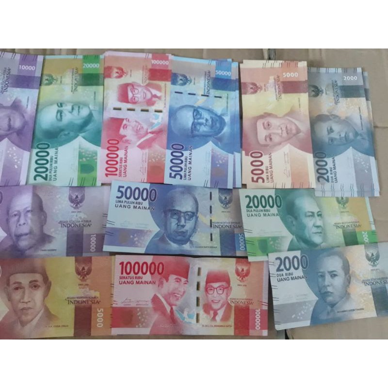 100 PCS MAINAN ANAK UANG UANGAN