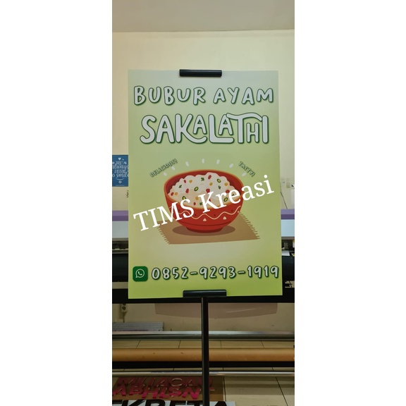 Sign Impraboard | Papan Nama Usaha | Impraboard + Tripod
