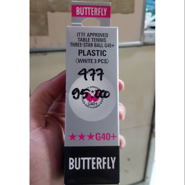 Bola Pingpong Butterfly R40+ Original