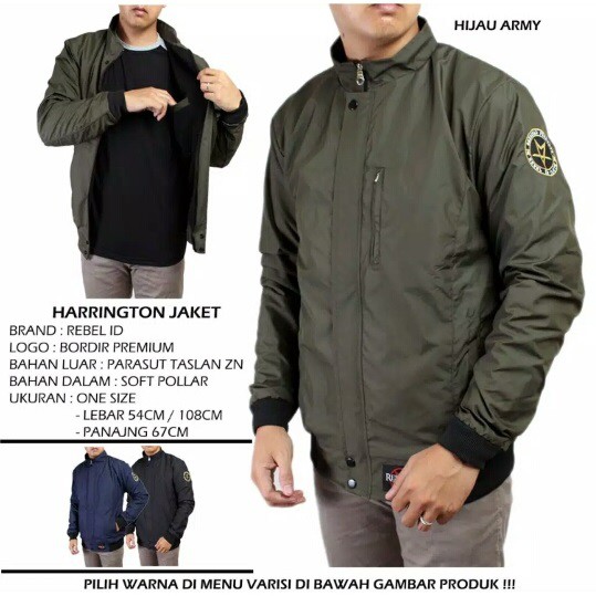 Jaket Parasut Pria Harrington