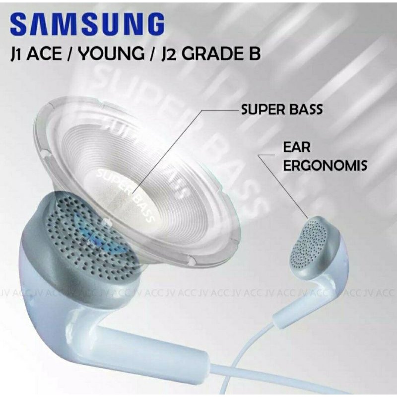 [ Grade B ] Headset Samsung Hansfree Champ Vietnam Cabutan J1 J2 J3 J1 Ace J5 J7 2015 2016 2017 Handfree Earphone Support Mic