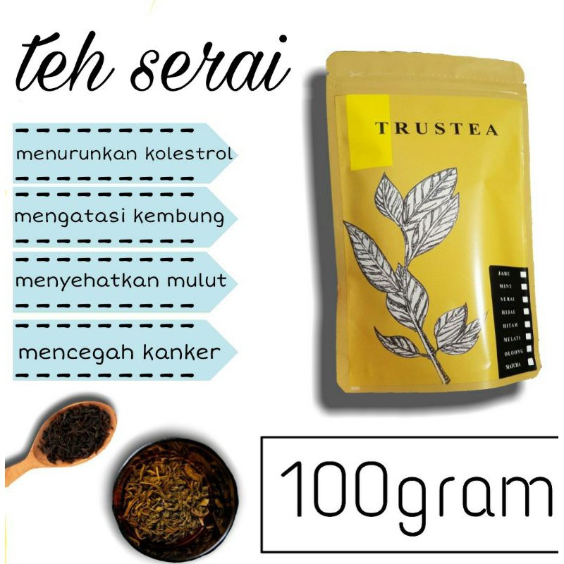 

Teh Serai Herbal Trustea 100gram