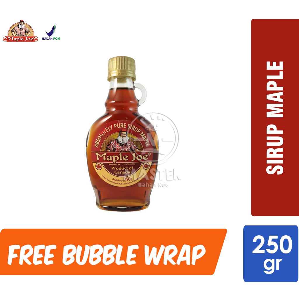 

Sirup Maple Joe/ Absolutely Pure Syrup Canada Grade A [Botol Kaca 250gr]