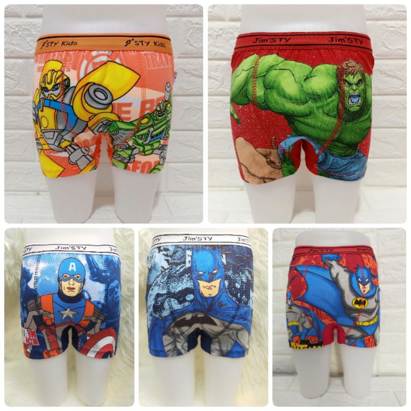 BOXER ANAK COWO MOTIF  RANDOM KATUN LOKAL