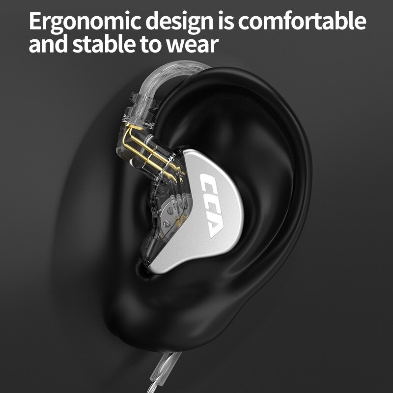 CCA CRA Single Dynamic Driver HiFi Earphone with mic upg EDX Pro