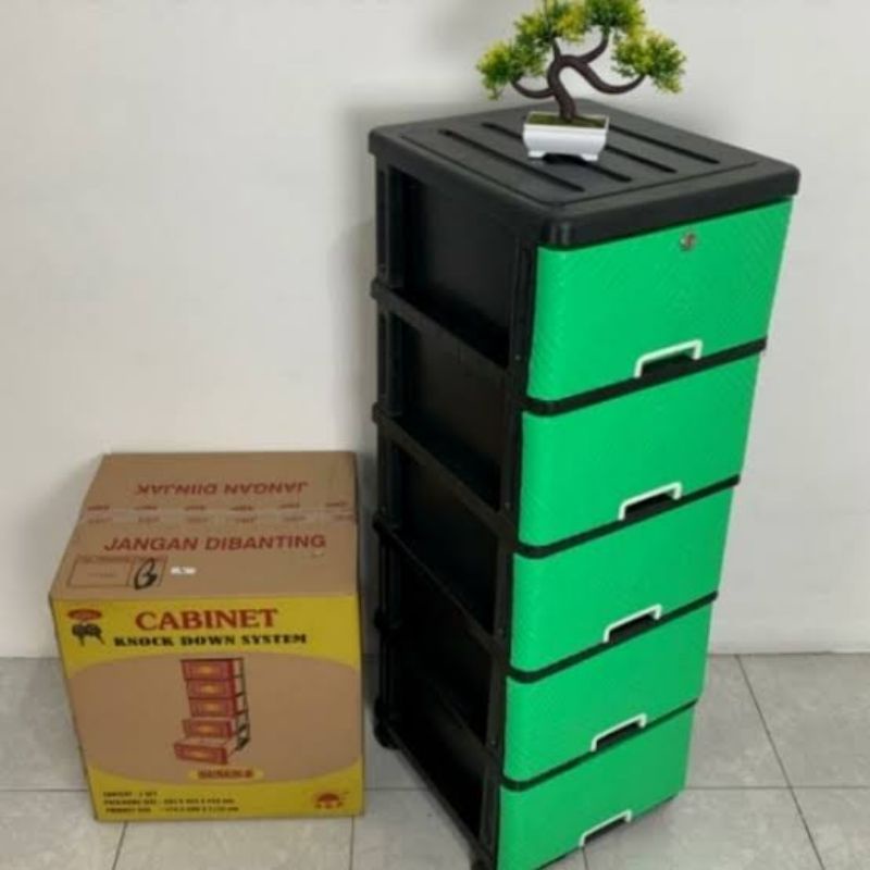 lemari baju lemari pakaian plastik cabinet bahan tebal &amp; kuat