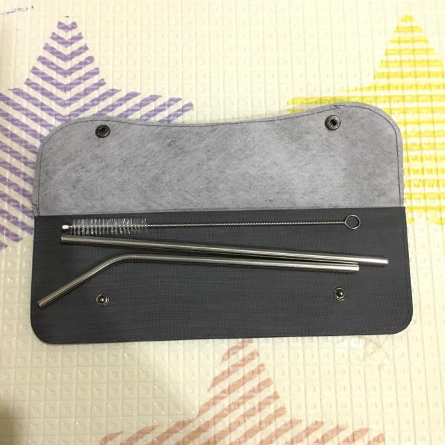 Sedotan Stainless Souvenir Pouch Komplit