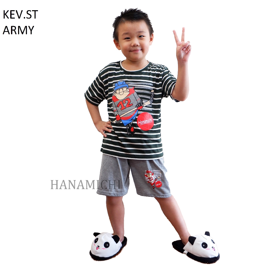 Hanamichi KEV.ST Setelan Anak Lengan Pendek