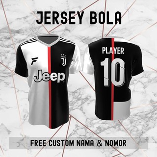 Jersey Juventus Klub Bola Baju Kaos Custom Nama dan Nomor Punggung - 114