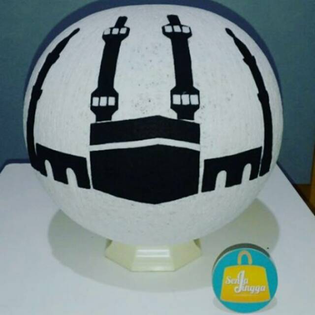 Lampion benang lampu tidur ka'bah mekah kado hadiah kerajinan tangan