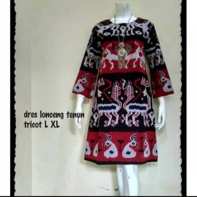 Dress tenun etnik sumba ntt rote maumere