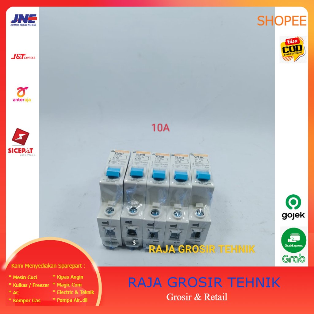 MCB Listrik 10A SZMR/MCB 10A