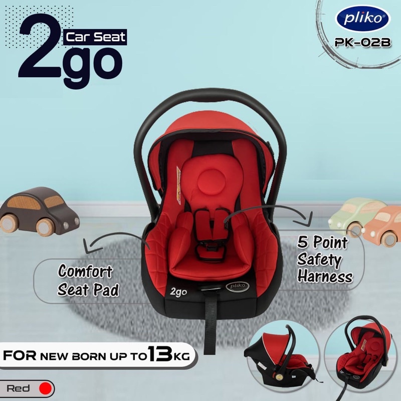 Makassar Promo! Carseat Bayi Pliko PK-02B / Car seat Pliko / Baby Carrier Pliko