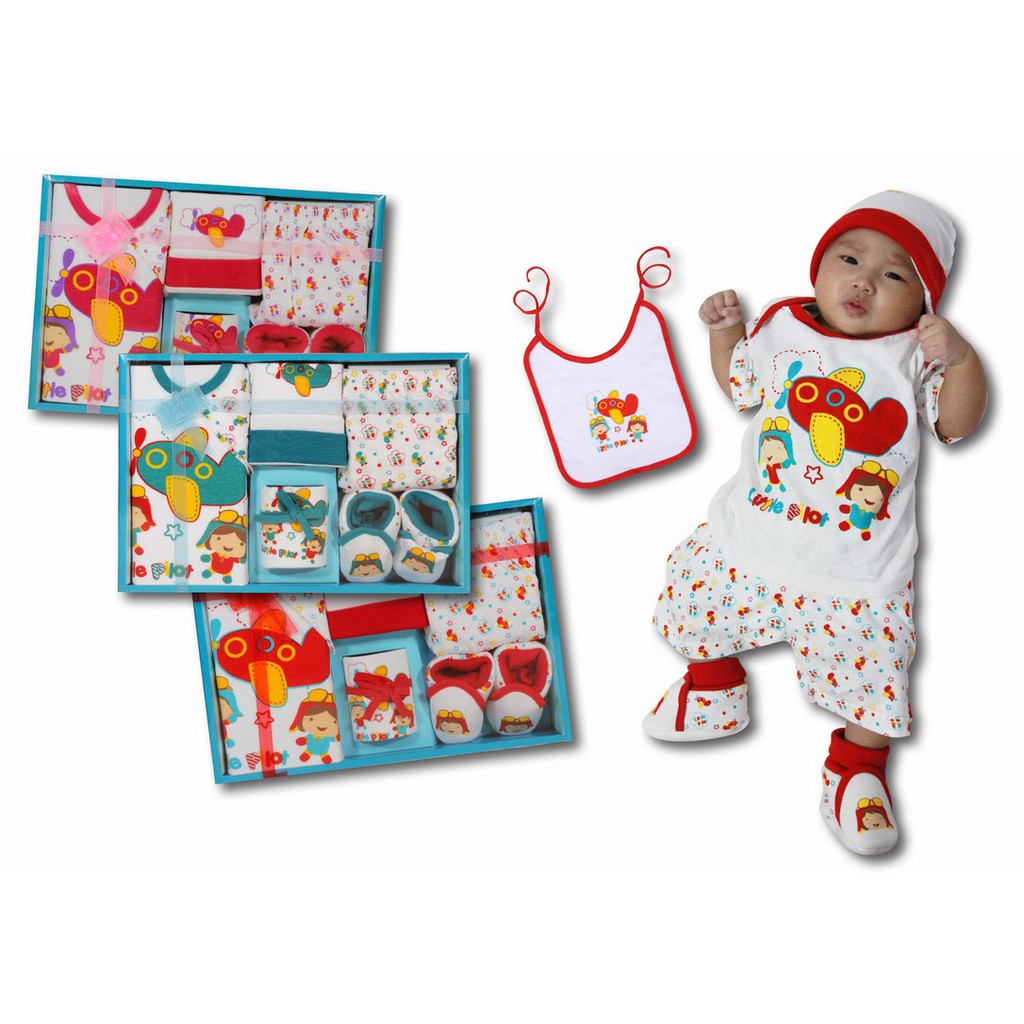 Kiddy Baju Set Bayi / Baby Gift Set Lucu Kiddy Free Kertas Kado Dan Ucapan