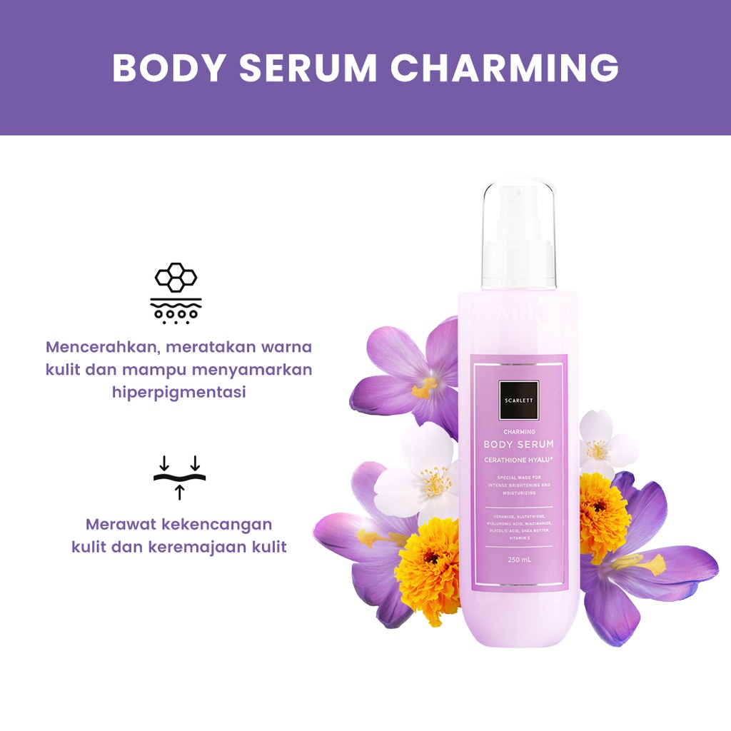 Scarlett Whitening Body Serum Charming