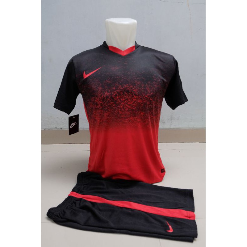Jersey Futsal Jersey Sepakbola Printing Nike Training Merah