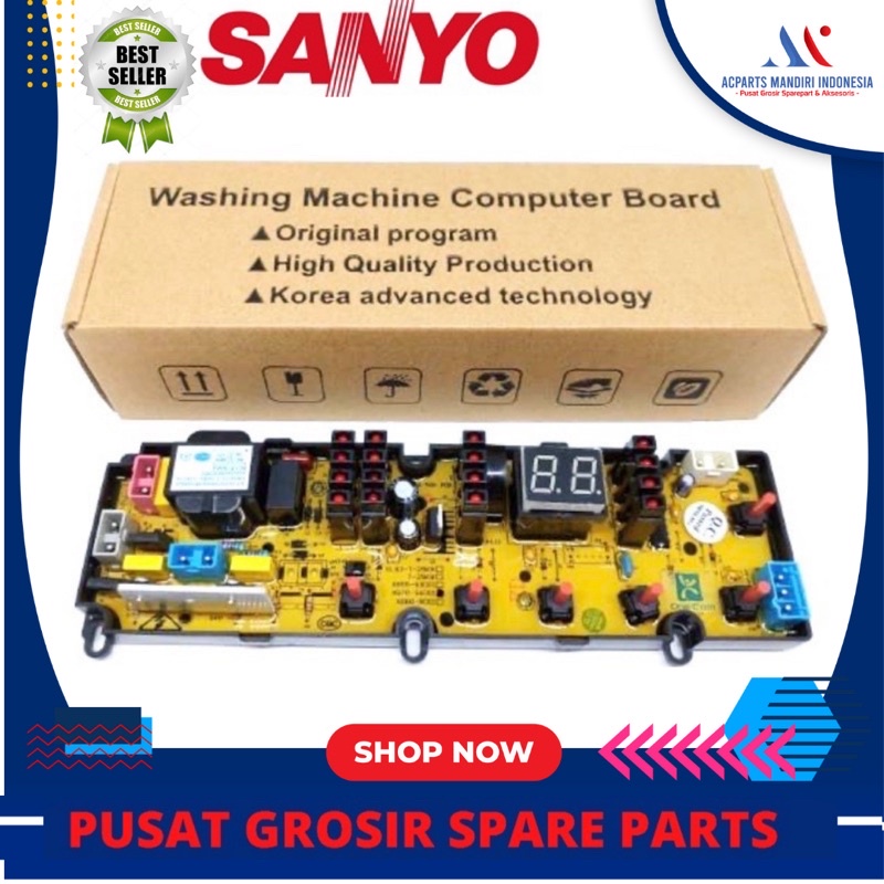 SANYO ASW-89XTF modul pcb mesin cuci Top Loading