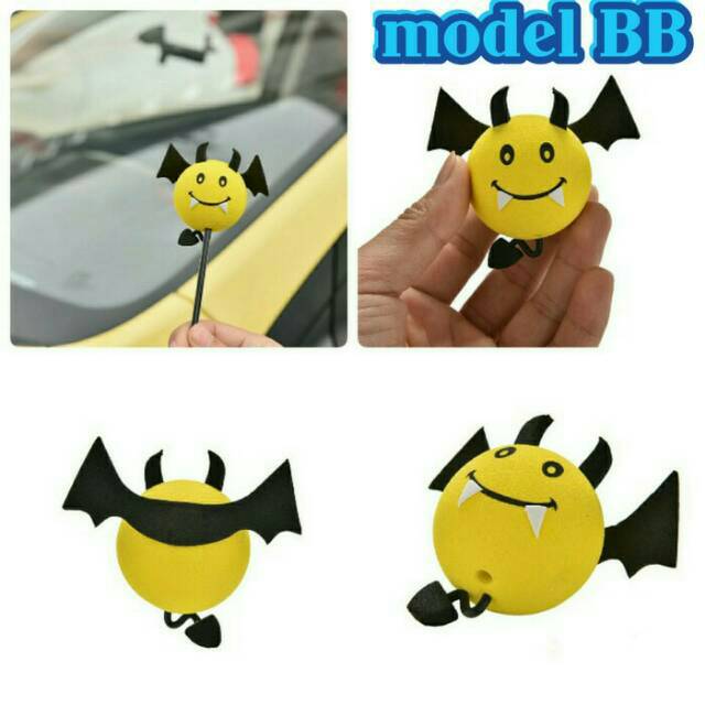 asesoris bola Antenna mobil / happy panda ball / boneka antena ball Panda