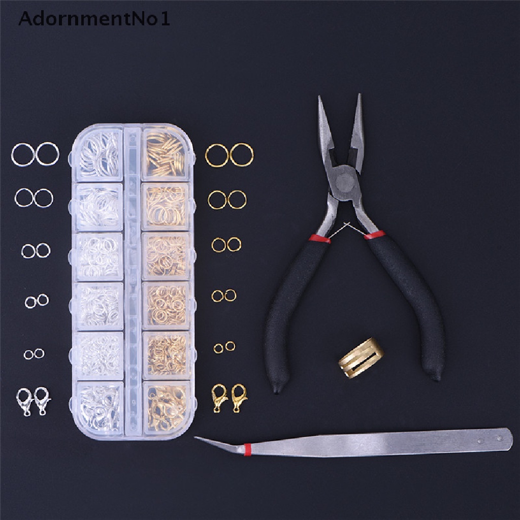 (AdornmentNo1) Set Kawat + Tang + Pinset + Gunting + Pinset + Gunting + Pinset Untuk Membuat Perhiasan / Craft