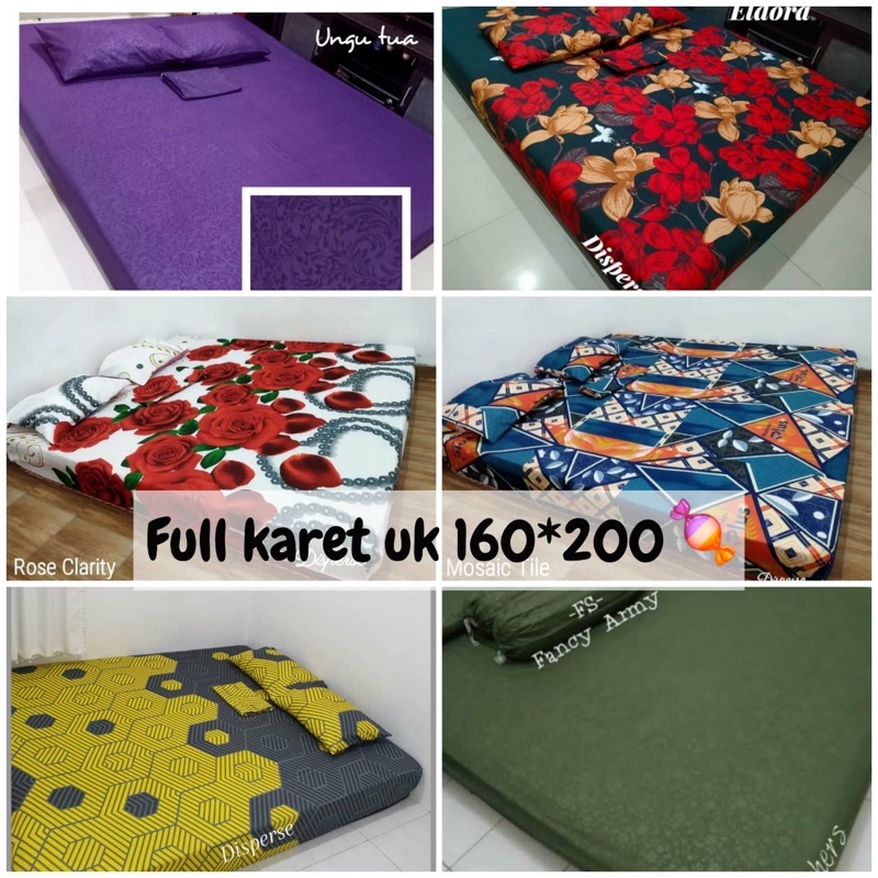 sprei full karet 160x200