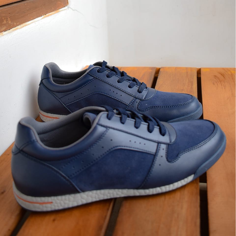 HAZE NAVY |FORIND x Volve| Sepatu Casual Sneakers Running Boost Ori Pria Cowok Lokal Footwear Lari