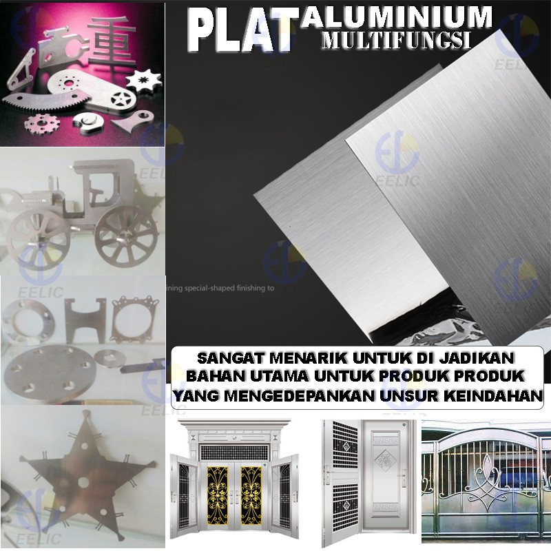 EELIC PLT-A2MM PLAT ALUMINIUM PANJANG 20X30CM TEBAL 2 MM MULTIFUNGSI BERKUALITAS TINGGI