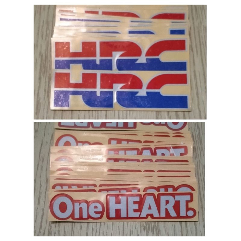 STICKER ONE HEART&amp;HRC CUTTING