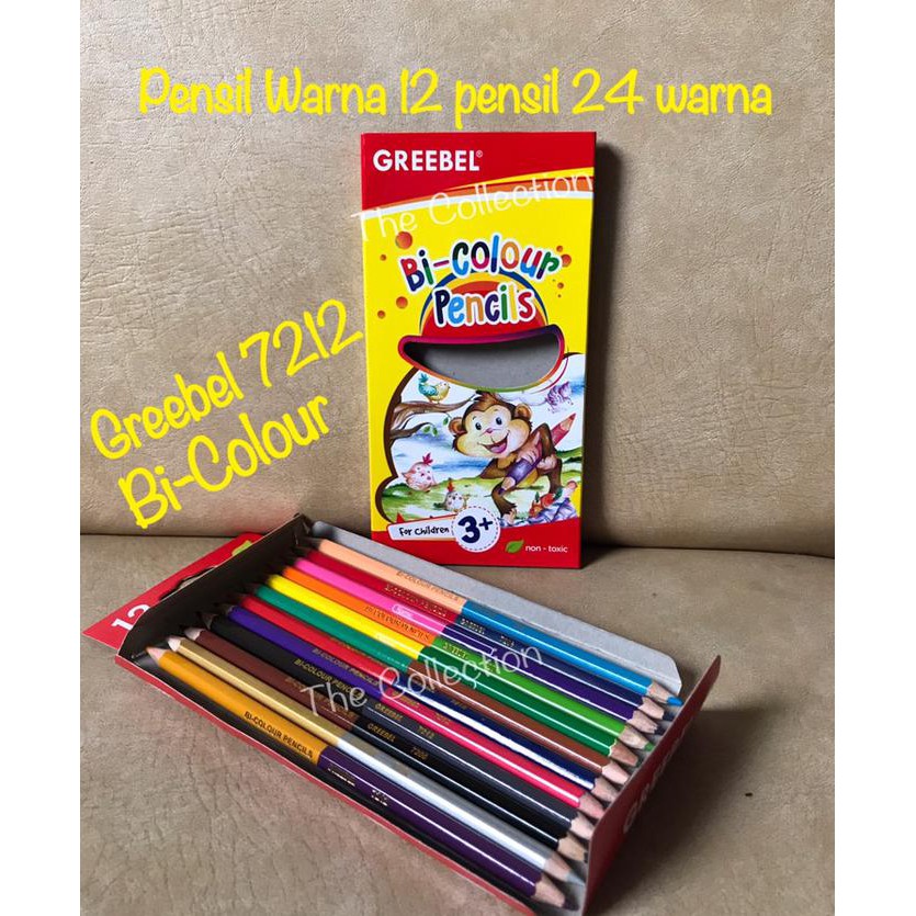 

Sale!! Atk0232Gb 7212 Bi Colour 12 Pensil Dapat 24 Warna Greebel Grebel Grib Terbaru
