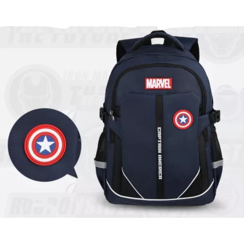 Tas ransel anak motif MARVEL IRON MAN - CAPTAIN AMERCA - SPIDERMAN - Tas sekolah anak SD SMP - Tas ransel anak laki-laki - Tas ransel anak terbaru kekinian - Tas anak sekolah TRENDY -Tas ransel anak laki-laki terlaris