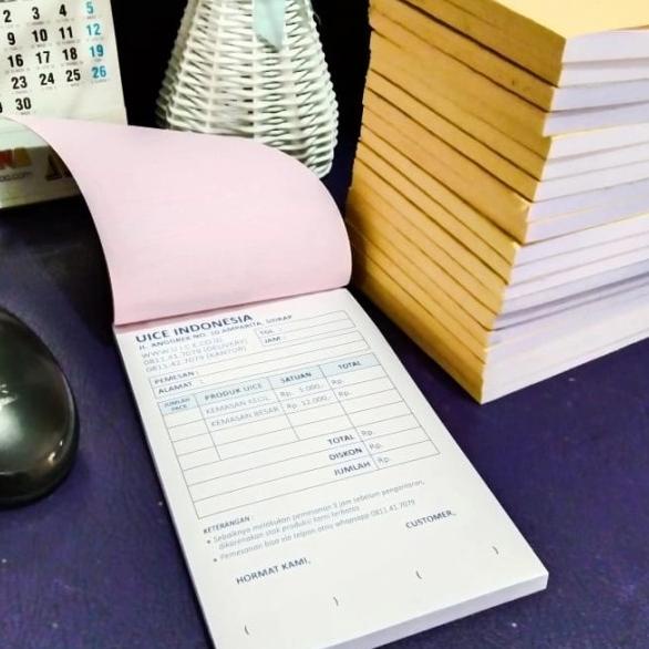 

NOTA/KWITANSI 2 PLY/2 RANGKAP NCR CETAK 1 WARNA