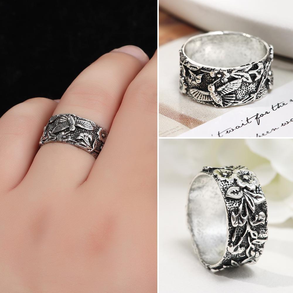 Cincin Bunga LILY Pretty Cewek Hadir Tunangan Minimalis Size 5-10 Cincin Hummingbird