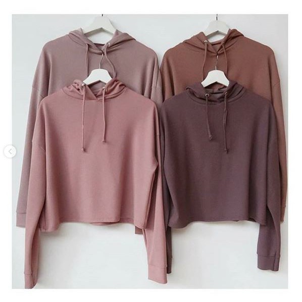 sweater hoodie wanita shopee