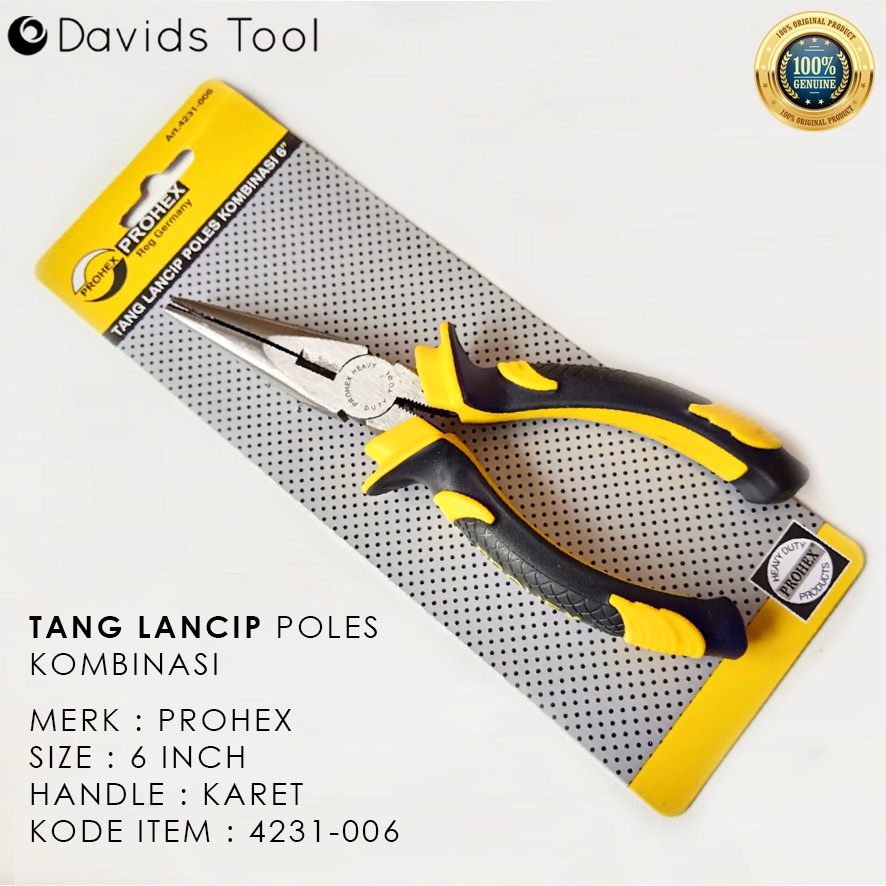 Tang Lancip Jepit Prohex 6 inch