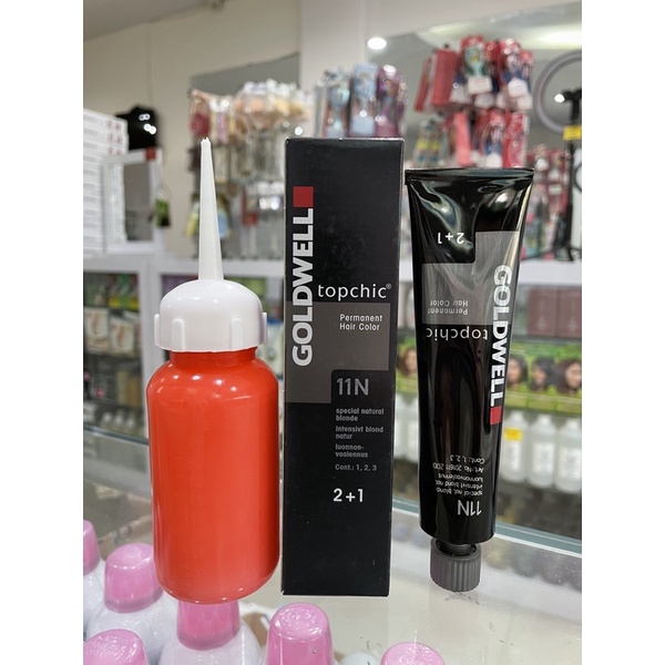 Goldwell Topchic Hair Color 60ml &amp; Oxydant 120ml Kode 11N